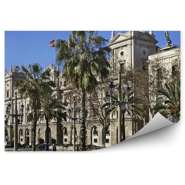 Fototapeta Barcelona Španielsko Palmy Mesto