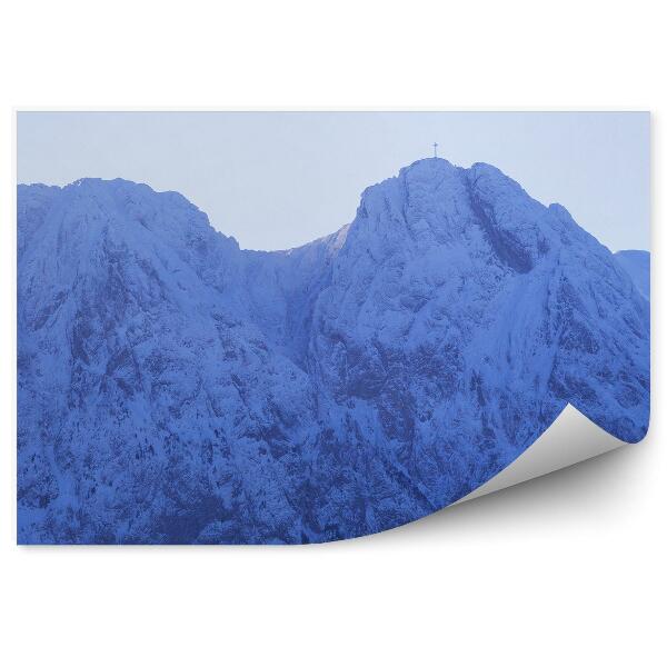 Fototapeta Giewont východ slnka zima sneh tatra
