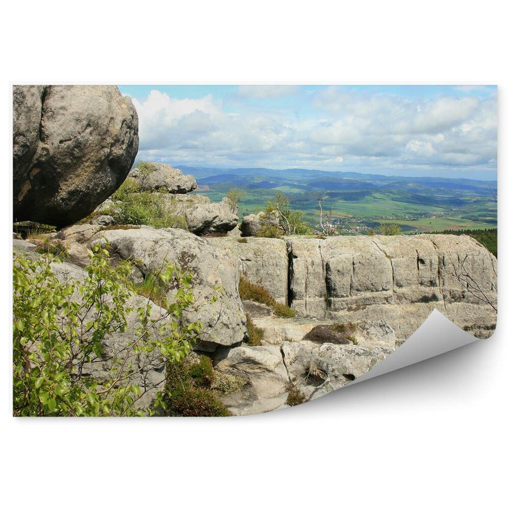 Fototapeta na stenu Pohľad na skaly lezenie sudety