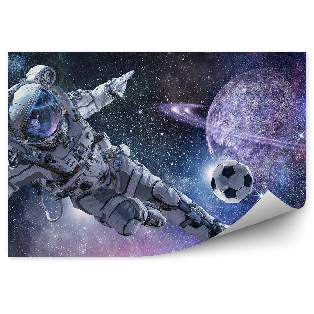 Fototapeta na stenu Astronaut Polmesiac Hviezdy Obloha
