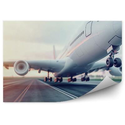 Fototapeta na stenu Lietadlo Vzlietajúce Z Letiskovej Dráhy