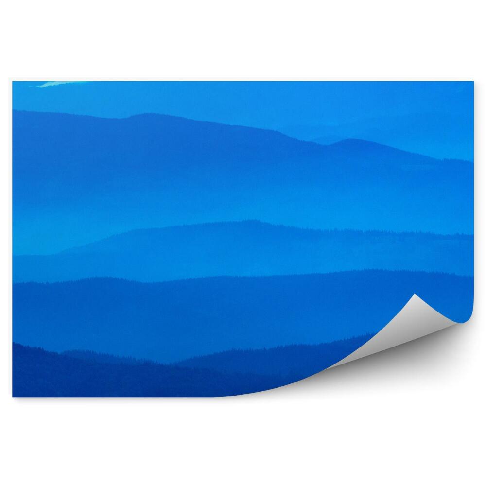 Fototapeta Večerná obloha karpatská modrá