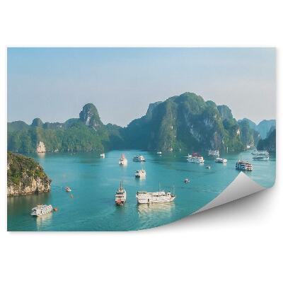 Fototapeta Lode skaly zelené rastliny oceán nebo krajina