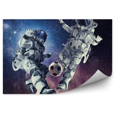 Fototapeta na stenu Astronauti Futbal Hviezdy Obloha Vesmír