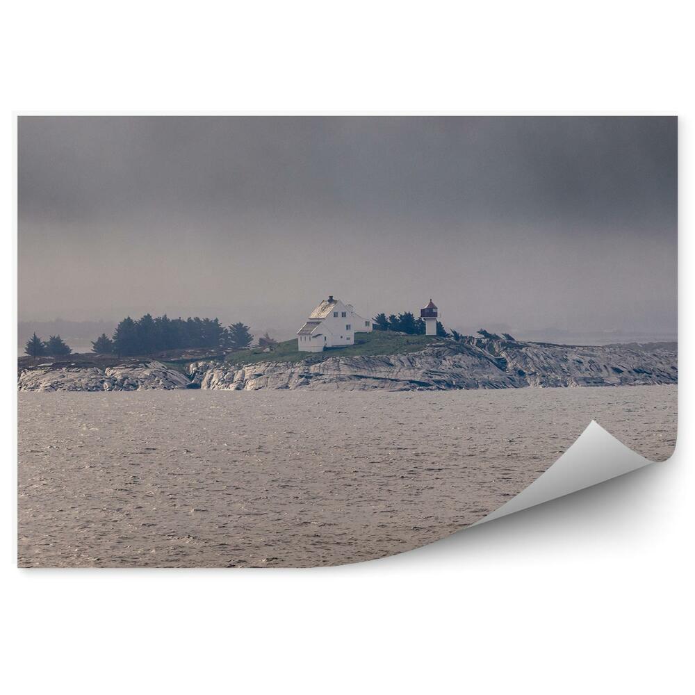 Fototapeta na stenu Ostrov Maják Dom Zamračená Obloha