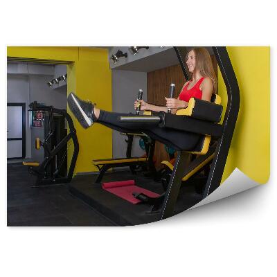 Fototapeta Ženska športna oprema v telovadnici