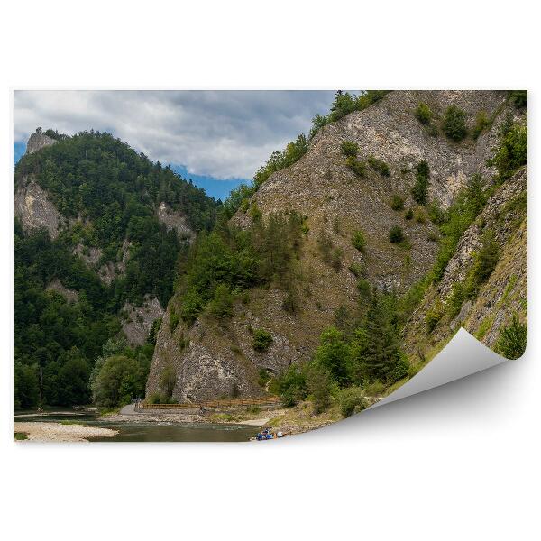 Fototapeta Trasa pozdĺž rieky Dunajec splavovanie pieniny