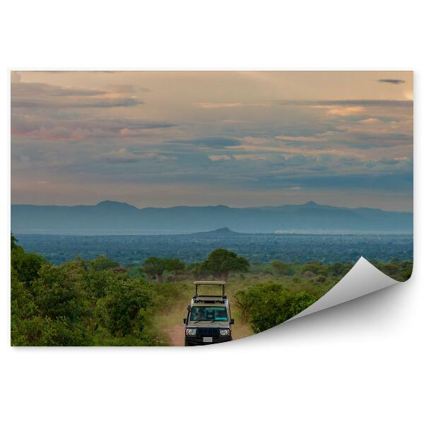 Fototapeta Cesta autom cez safari v savane