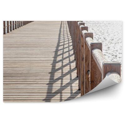 Fototapeta Drevené mólo more západ slnka voda