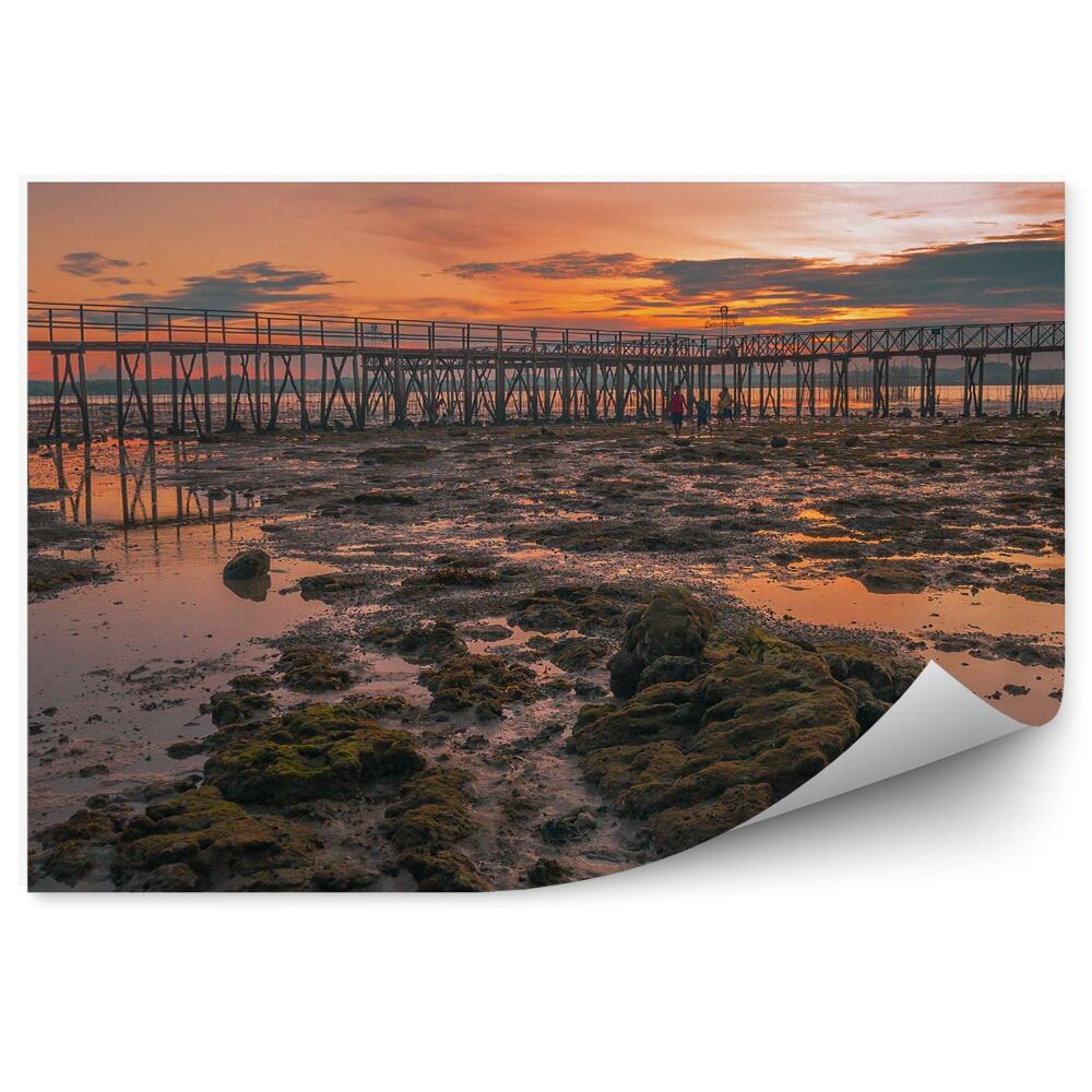 Fototapeta na stenu Vysoké mólo mesto deti more