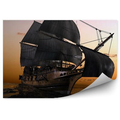 Fototapeta na stenu Loď Loď Biele Plachty Západ Slnka