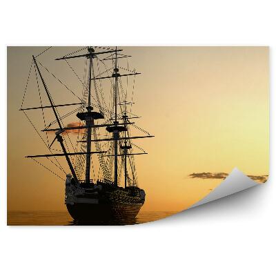 Fototapeta Loď Loď More Východ Slnka