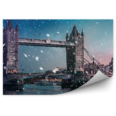 Fototapeta na stenu Mestský most v Londýne pri snežení