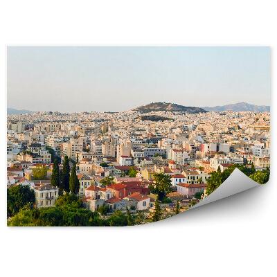 Fototapeta na stenu Panoráma Atén Grécko budovy pohľad na hory