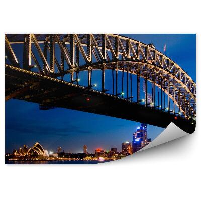 Fototapeta Mrakodrapy mosty oceán svetlá obloha