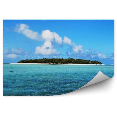 Fototapeta na stenu Ostrov pláž pobrežie vegetácia modrá voda