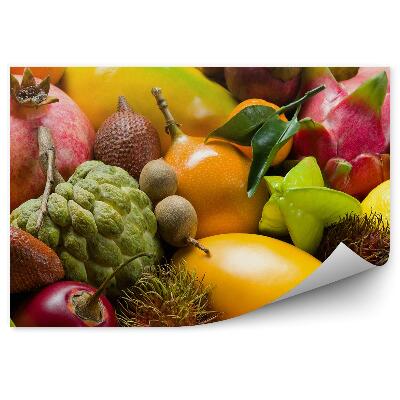 Fototapeta na stenu Čerstvé tropické ovocie farebná hromada