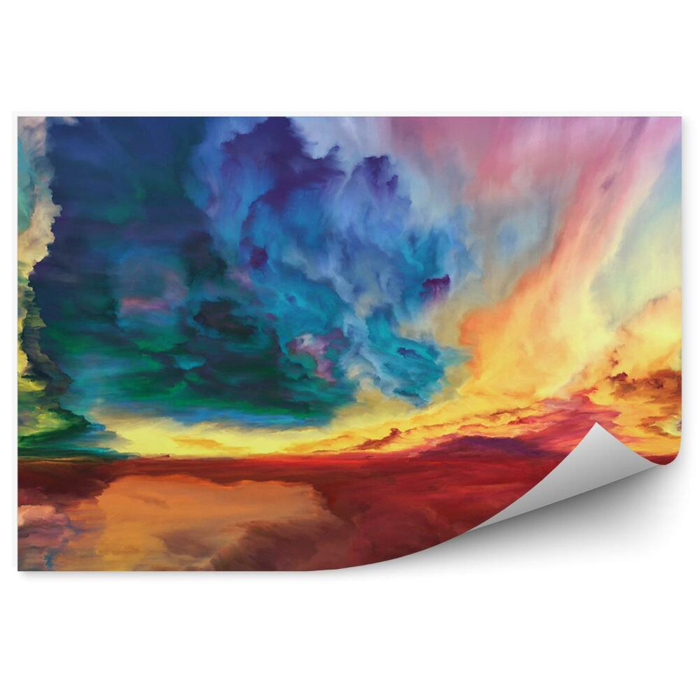 Fototapeta Abstraktná farebná krajina