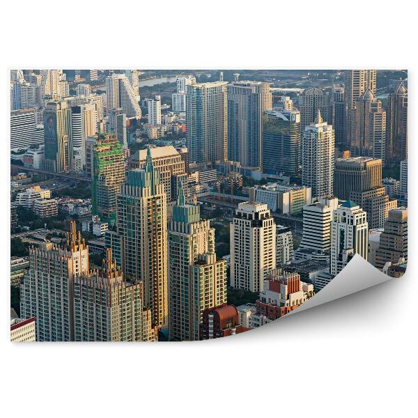 Fototapeta na stenu Pohľad Z Vtáčej Perspektívy Mesto Ázia Panoráma