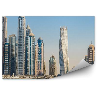 Fototapeta Mrakodrapy oceán jachty Dubaj