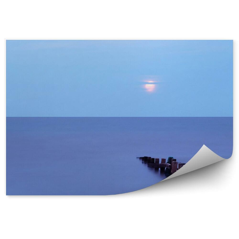 Fototapeta More Vlnolam Východ Slnka Obloha