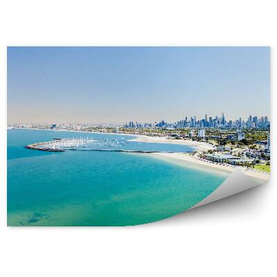 Fototapeta Oceán Mrakodrapy Mesto Záliv