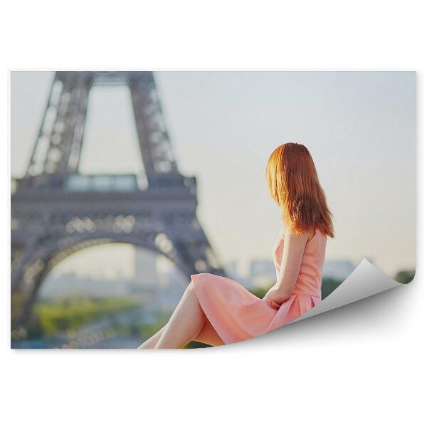 Fototapeta Dekle turistka mesto Pariz