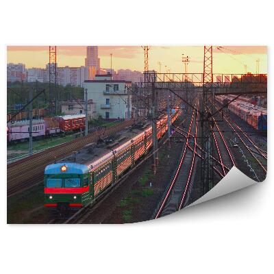 Fototapeta Odhod vlaka luči barve prevoz