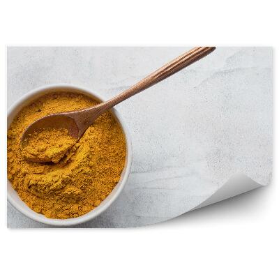 Fototapeta na stenu Kurkumová miska na betónovom podklade