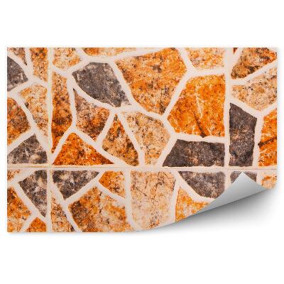 Fototapeta na stenu Španielske dekoratívne dlaždice dekoratívny kameň hnedý