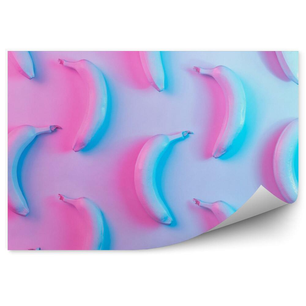 Fototapeta na stenu Banánový vzor v žiarivých farbách