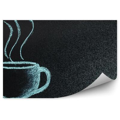 Fototapeta Kresba kriedou kávové zrná