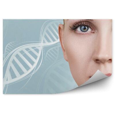 Fototapeta na stenu Ženská Tvár Bodky Krémové Dno