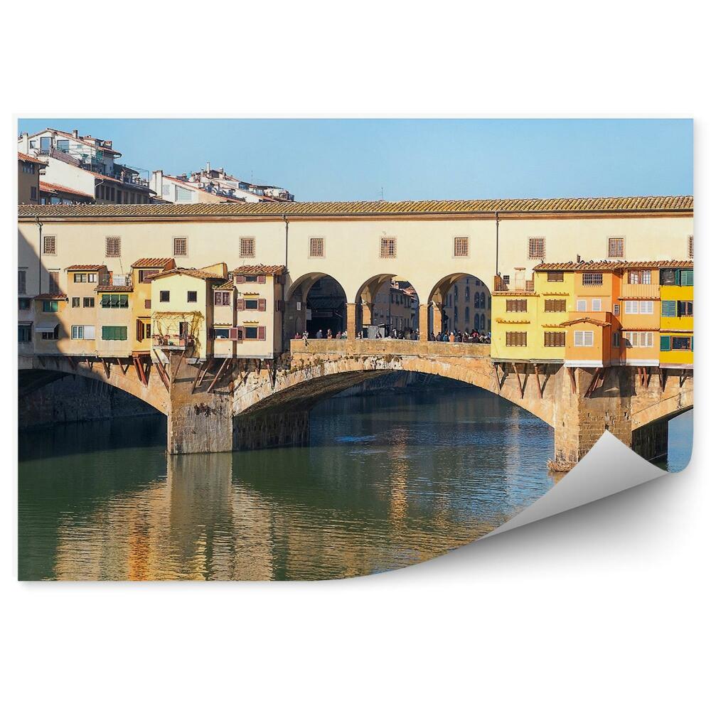 Fototapeta na stenu Most zlatníkov rieky budovy Florencia