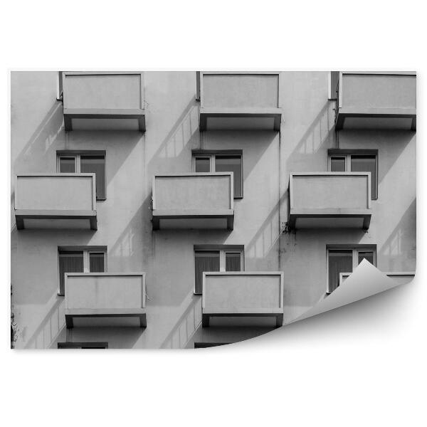 Fototapeta Budova s rovnakými balkónmi