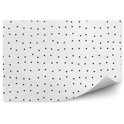 Fototapeta Vzor Memphis, čierne bodky