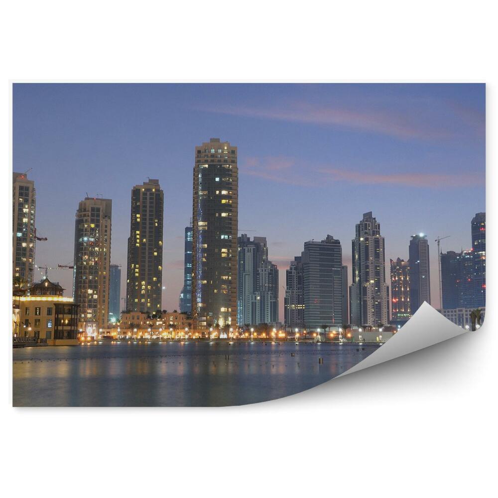Fototapeta Dubaj Mesto Svetelný Záliv