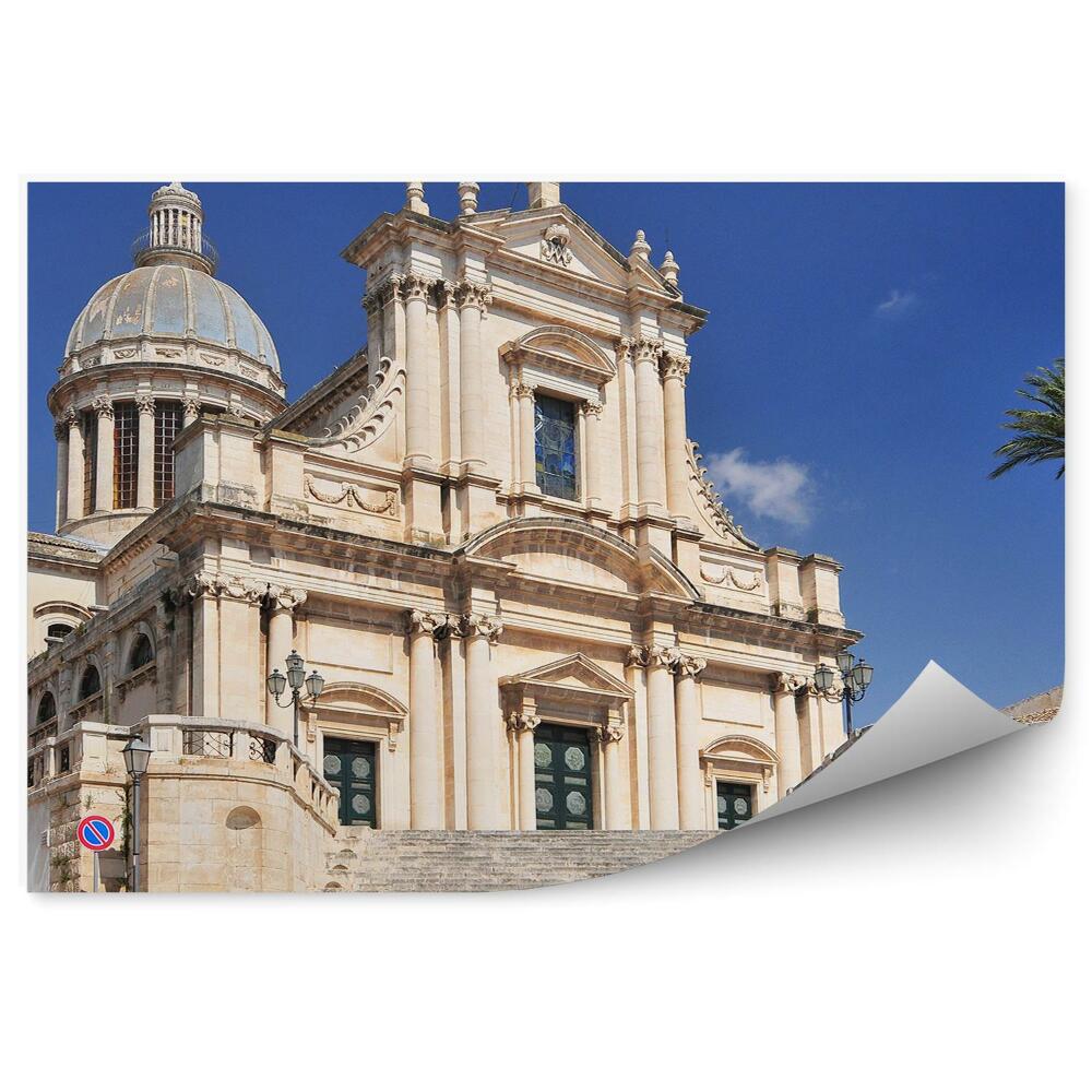 Fototapeta Architektúra budovy kostol palmy