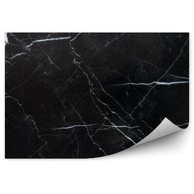 Fototapeta na stenu Čierne pozadie s mramorovou textúrou