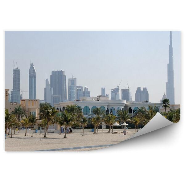 Fototapeta na stenu Pláž Palmy Mesto Mrakodrapy Dubaj