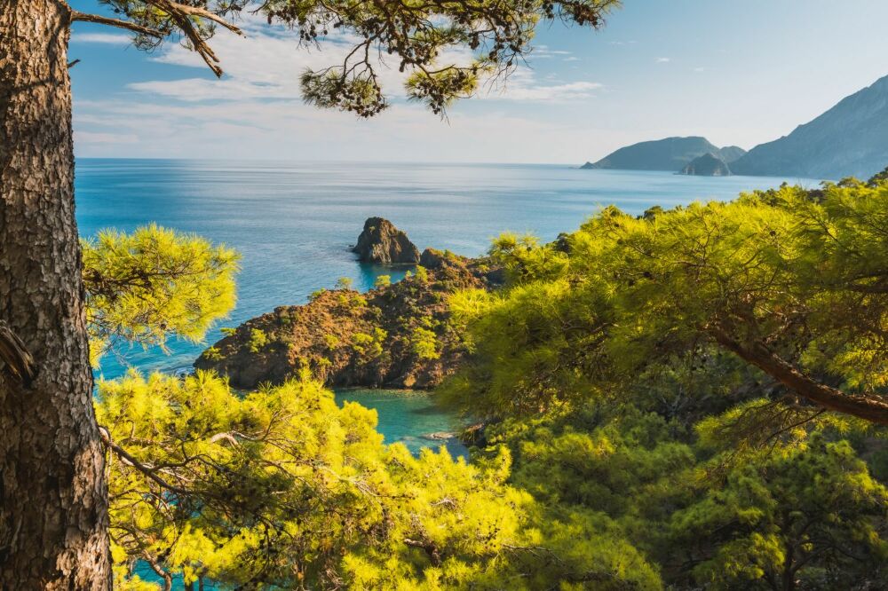 Fototapeta Pláž na Stredozemnom mori antalya turecko