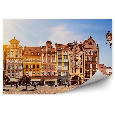 Fototapeta na stenu Vroclavské centrálne trhové námestie budovy ľudia