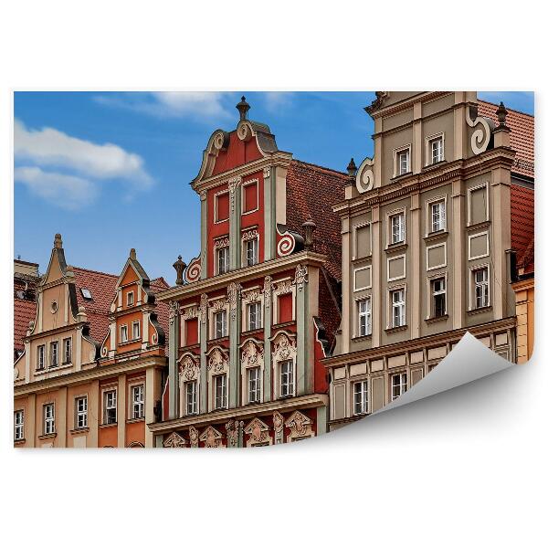 Fototapeta na stenu Staré centrálne trhové námestie wroclaw budovy obloha mraky