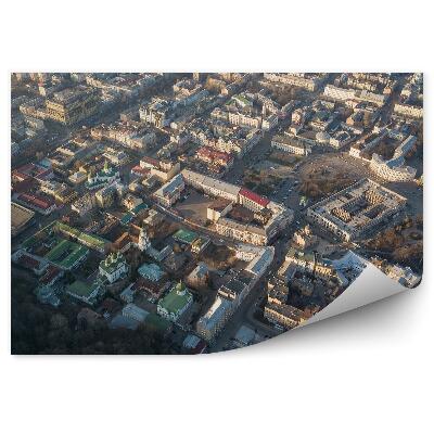 Fototapeta na stenu Pohľad z vtáčej perspektívy budovy prístav stromy