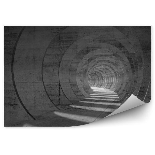 Fototapeta Interiér betónového tunela 3d