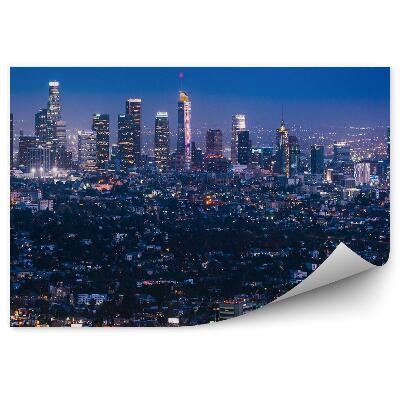 Fototapeta na stenu Letecký pohľad Los Angeles svetlá