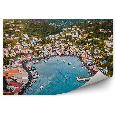 Fototapeta na stenu Tropický karibský záliv mesto