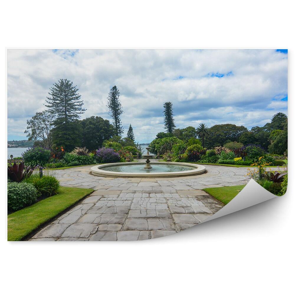 Fototapeta na stenu Záhrady rastliny kríky stromy fontána