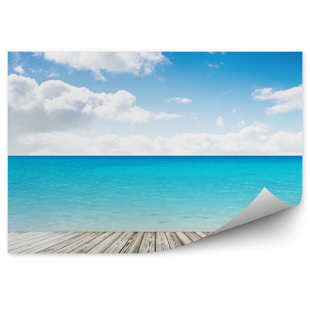 Fototapeta na stenu Mólo Oceán More Obloha Mraky