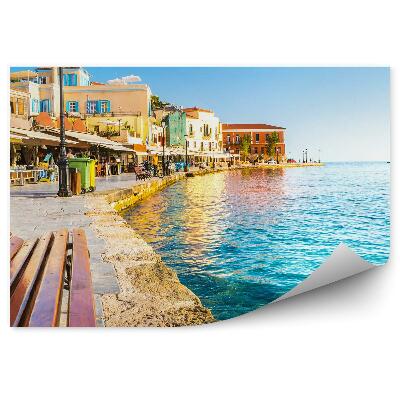 Fototapeta Starý prístav Grécko maják mesto